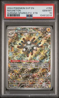 MAGNETON 159 | PSA 10 | Black Star Pokemon Center Promo Stamped Pokemon Card - Image 1