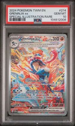 GRENINJA ex 214/167 | PSA 10 | Twilight Masquerade Graded Pokemon Card - Image 1