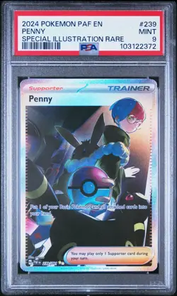 PENNY 239/091 | PSA 9 | Paldean Fates Graded Pokemon Card - Image 1