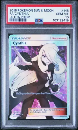 CYNTHIA 148/156 | PSA 10 | Ultra Prism Full Art Trainer Graded Pokemon Card - Image 1