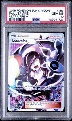 LUSAMINE 153/156 | PSA 10 | Ultra Prism Trainer Graded Pokemon Card - Image 1