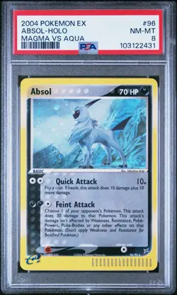 ABSOL 96/95 | PSA 8 | Magma vs Aqua Secret Rare Graded Pokemon Card - Image 1