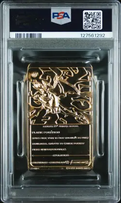 CHARIZARD 23K GOLD PLATED CARD PSA 7 NM NEAR MINT 1999 BURGER KING POKEMON - Image 2