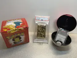 CHARIZARD 23K GOLD PLATED CARD PSA 7 NM NEAR MINT 1999 BURGER KING POKEMON - Image 3