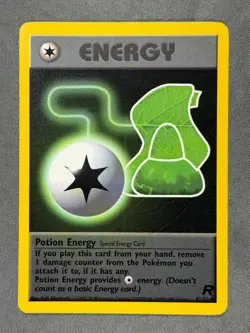POTION ENERGY 82/82 Base Set Series Team Rocket Uncommon Pokemon Card 2000 NM - Image 1