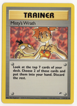 Misty's Wrath 114/132 Gym Heroes Pokemon Card - Image 1