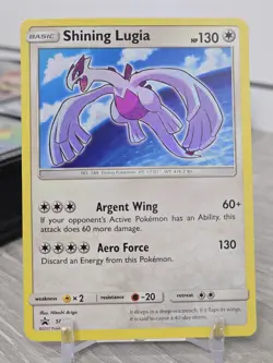 Pokemon Card TCG Shining Legends Lugia SM82 Holo Rare Black Star Promo Card LP - Image 3