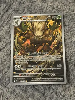 Pokemon TCG Shiftry Scarlet Violet-Temporal Forces 163/162 Holo Illus Rare Card - Image 1