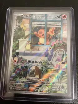 Pokemon TCG Sv: Obsidian Flames Black Star Promo Card Charmander SVP044 - Image 1