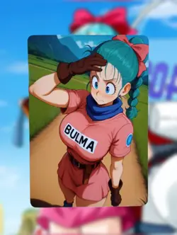 Bulma Dragon Ball Anime Waifu Sexy Goddess Doujin Lewd Hentai Card - Image 1