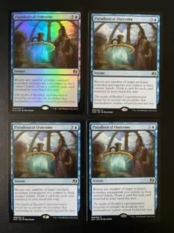 MTG - Paradoxical Outcome x4 - Kaladesh (One is FOIL) - Image 1