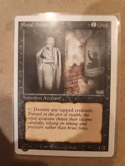 MTG Magic the Gathering Royal Assassin 3rd Edition Revised Lightly Played - Image 1