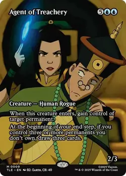 1x Agent of Treachery Borderless Foil (Avatar: The Last Airbender Eternal Legal) - Image 1