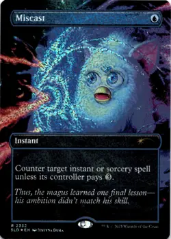 MTG Miscast (Confetti Foil) Foil NM Secret Lair Drop Series Magic 2332 - Image 1