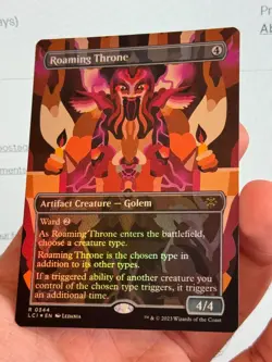 1X FOIL Roaming Throne BORDERLESS MINT MTG Magic LCI Commander Staple CEDH EDH - Image 3