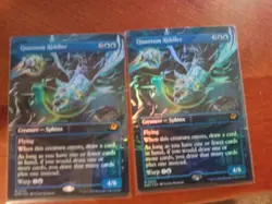 MTG Magic the Gathering Quantum Riddler Borderless Foil Edge of Eternities NM - Image 1