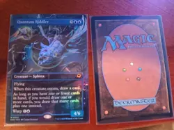 MTG Magic the Gathering Quantum Riddler Borderless Foil Edge of Eternities NM - Image 2