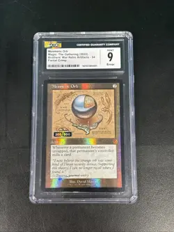 MTG Mesmeric Orb #94 Schematic Foil Serialized 266/500 CGC 9 Crimp Error - Image 1