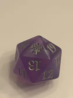 MTG Throne of Eldraine Fat Pack Gift Bundle Oversized D20 Spin Down Dice - NEW - Image 1