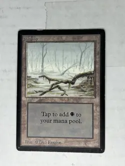 Magic The Gathering MTG Limited Edition Beta Swamp LOT OF 7 - Image 5