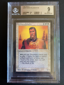 Magic The Gathering - Beta Northern Paladin BGS 9 MTG - Image 1