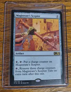 MTG Magistrate's Scepter Core Set 2019 LP X1 Magic The Gathering - Image 1