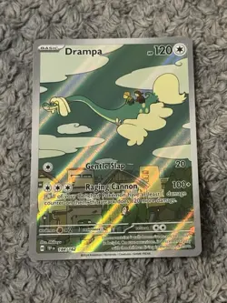 Pokemon TCG Drampa Scarlet Violet Temporal Forces 184/162 Illustration - Image 1