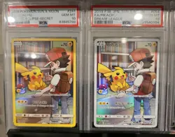PSA 10 Pikachu Pokemon 241/236 Sun Moon Cosmic Eclipse and 054/049 Dream League - Image 1