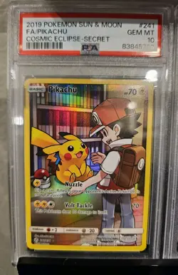 PSA 10 Pikachu Pokemon 241/236 Sun Moon Cosmic Eclipse and 054/049 Dream League - Image 2