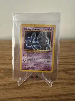 Pokemon TCG Shining Mewtwo Neo Destiny 109 Holo Unlimited Shiny Holo DAMAGED/HP - Image 1
