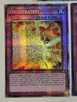The Unstoppable Exodia Incarnate + Obliterate!!! MP25 Starlight Rare Yugioh Set - Image 3