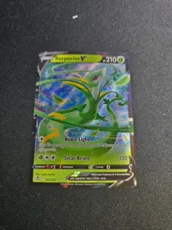 Serperior V 007/195 Full Art Rare Card 2022 Pokemon TCG Silver Tempest NM - Image 1