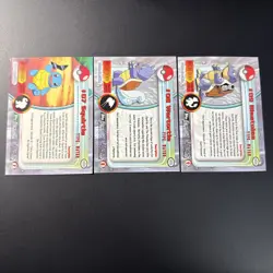 Pokemon Card Squirtle Wartortle Blastoise Topps TV Animation Non-holo 1999 NM - Image 2