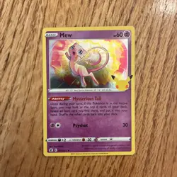 Pokemon Card Celebrations Set Mew 011/025 Holo Rare NM - Image 1