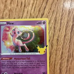 Pokemon Card Celebrations Set Mew 011/025 Holo Rare NM - Image 3