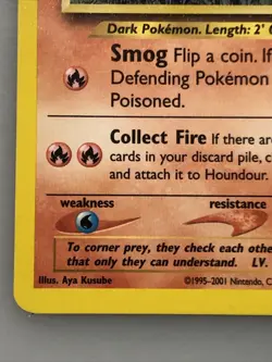 Houndour 24/75 - Neo Discovery - Rare Non-Holo Pokemon Card - LPCondition - Image 3