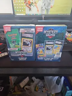 1 CGC Graded Card 1 Booster Pack Pokemon Limitied Edition Mystery Gems X2 - Image 1