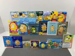 Pokemon Lot of Cards and Stickers All Psyduck #52 Psyduck Only Pokemon Lot of 22 - Image 1