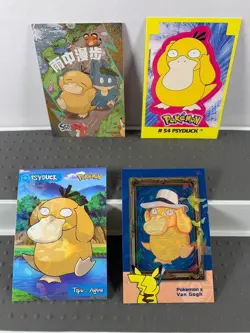 Pokemon Lot of Cards and Stickers All Psyduck #52 Psyduck Only Pokemon Lot of 22 - Image 4