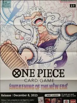 One Piece Card Game OP05 Awakening Of The New Era Official Poster SEALED NEW - Image 1