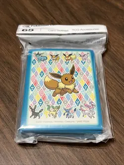 Pokemon Center Eevee Prismatic Eeveelution Card Sleeves 65 COUNT ~ US SELLER - Image 1