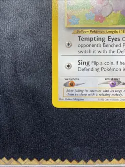 Pokemon TCG Jigglypuff Southern Islands 8/18 Promo Card NM Condition - Image 2