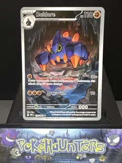 Pokemon Card Boldore 128/086 Scarlet And Violet White Flare Illustration Rare NM - Image 1