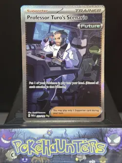 Pokemon Card Professor Turo's Scenario 257/182 Paradox Rift SIR Near Mint - Image 1