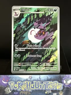 Pokemon Card Arbok 176/162 Temporal Forces Holo Illustration Rare Near Mint - Image 1