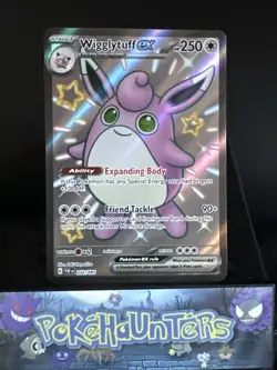 Pokemon Card Wigglytuff Ex 222/091 Paldean Fates Shiny Ultra Rare Near Mint - Image 1