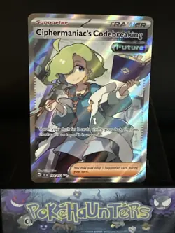 Pokemon Card Ciphermaniac's Codebreaking 198/162 Temporal Forces Ultra Rare NM - Image 1