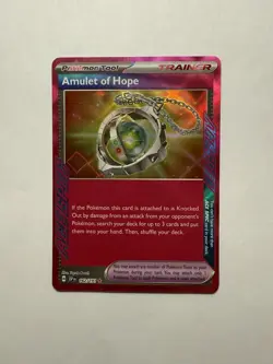 Pokemon TCG Amulet of Hope Trainer Card 162/191 Surging Sparks Ace - Image 1