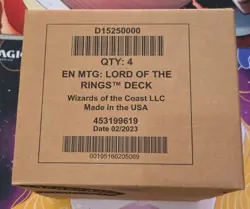 Lord of the Rings: Tales of Middle-Earth Commander Deck Set of 4, Sealed MTG - Image 1