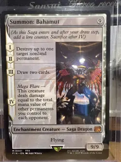 MTG x Final Fantasy Summon: Bahamut FFX Saga Dragon Mythic Rare 001 - Image 1